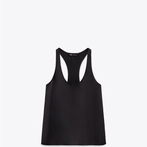 Zara satin effect top